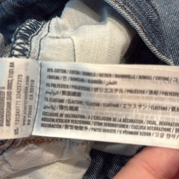 Abercrombie & Fitch Denim Rustin athletic sim jeans size 30w 32l . - Picture 10 of 10